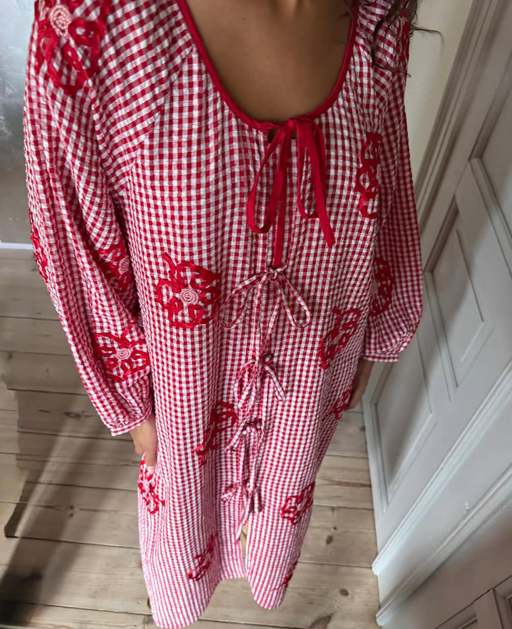Sunny Dress - Red Checks
