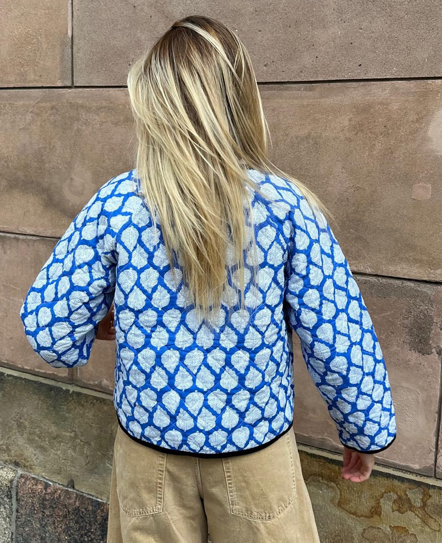 Suvanna Jacket - Blue Leaves