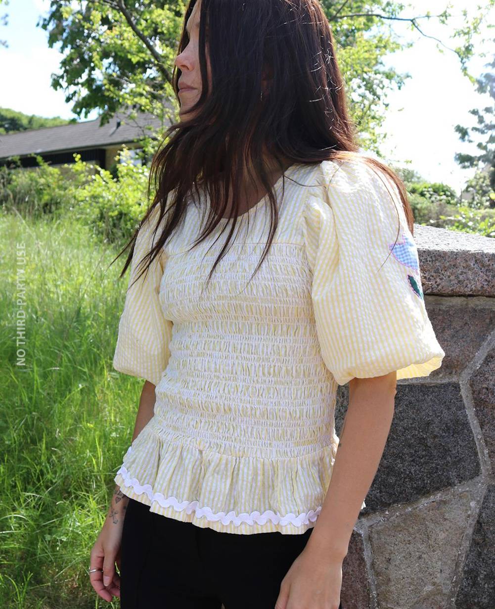 Svea Top - Yellow Stripes