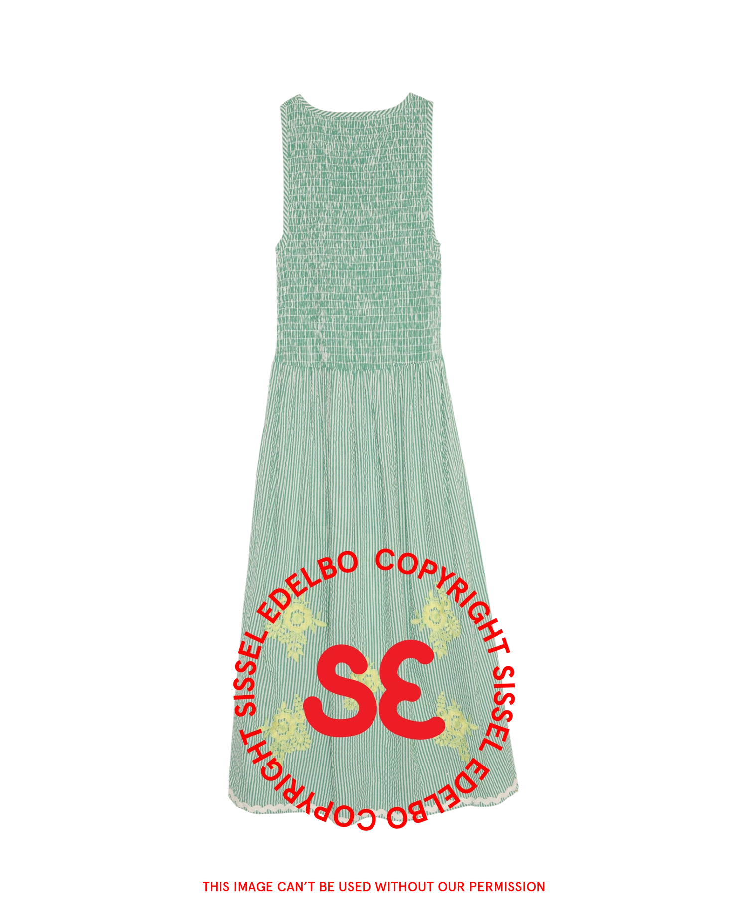 Svea Dress - Green Stripes