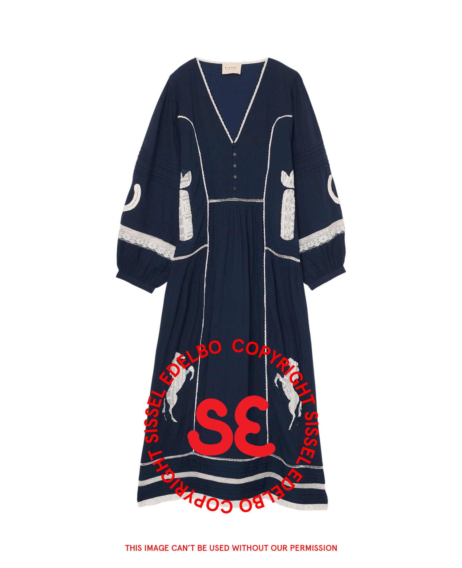 Tessa Dress - Navy Horse