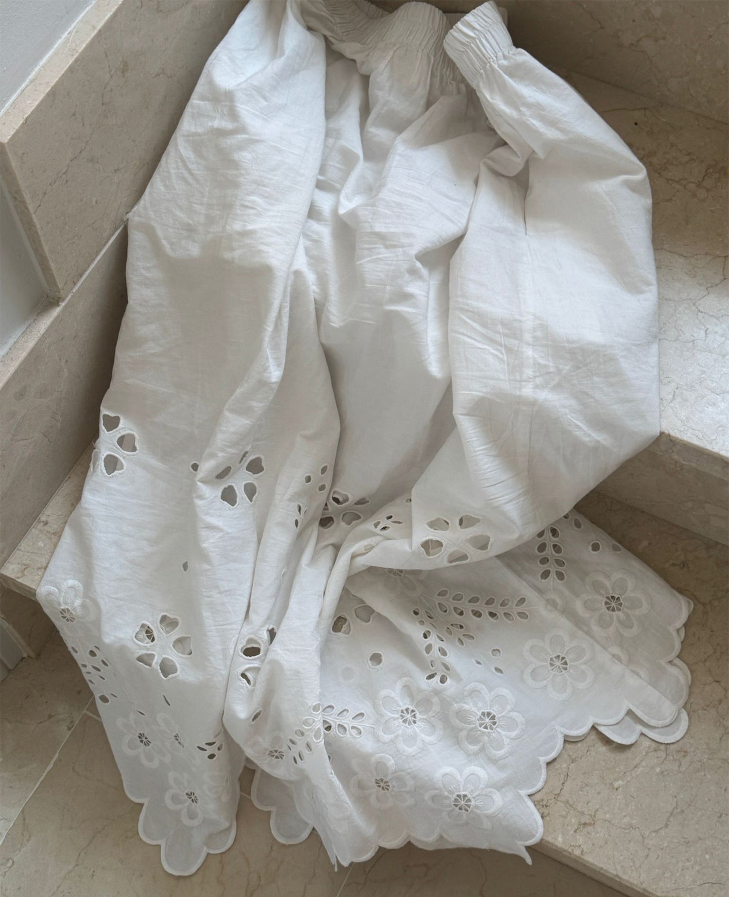 Trine Skirt - White Cutwork