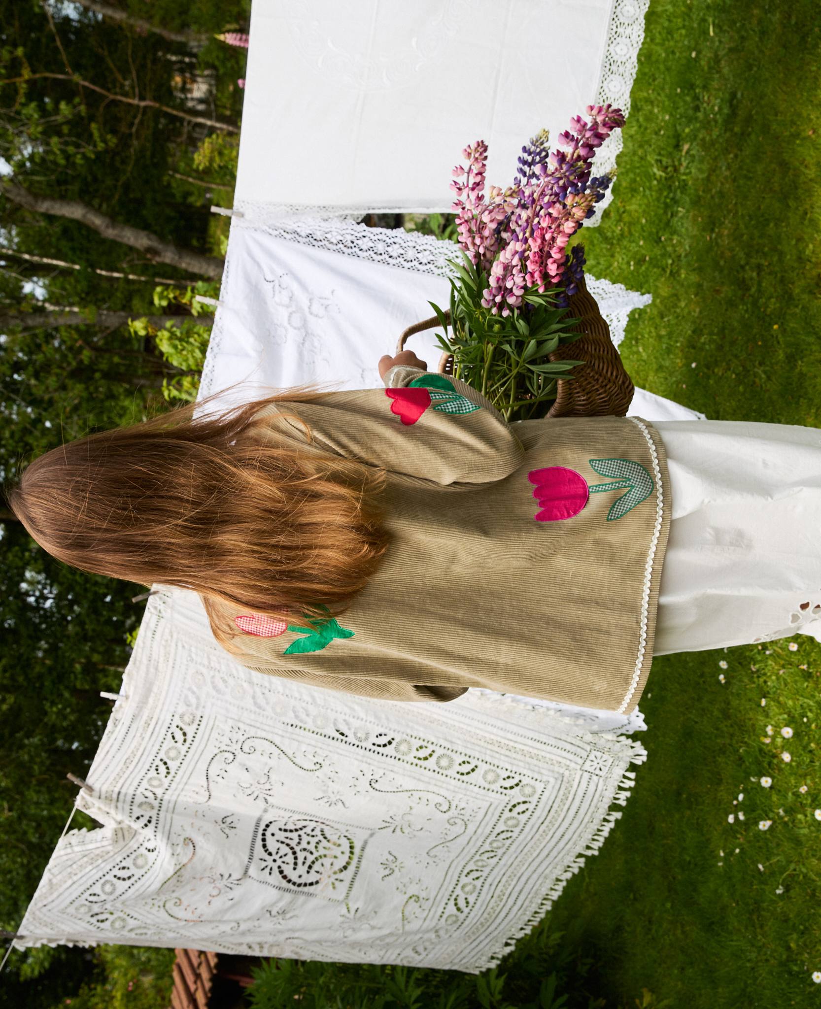 最終価格！PRINCESS FLOWER SMOCK BLOUSE Olivia's Purple Flower Cottage Blouse