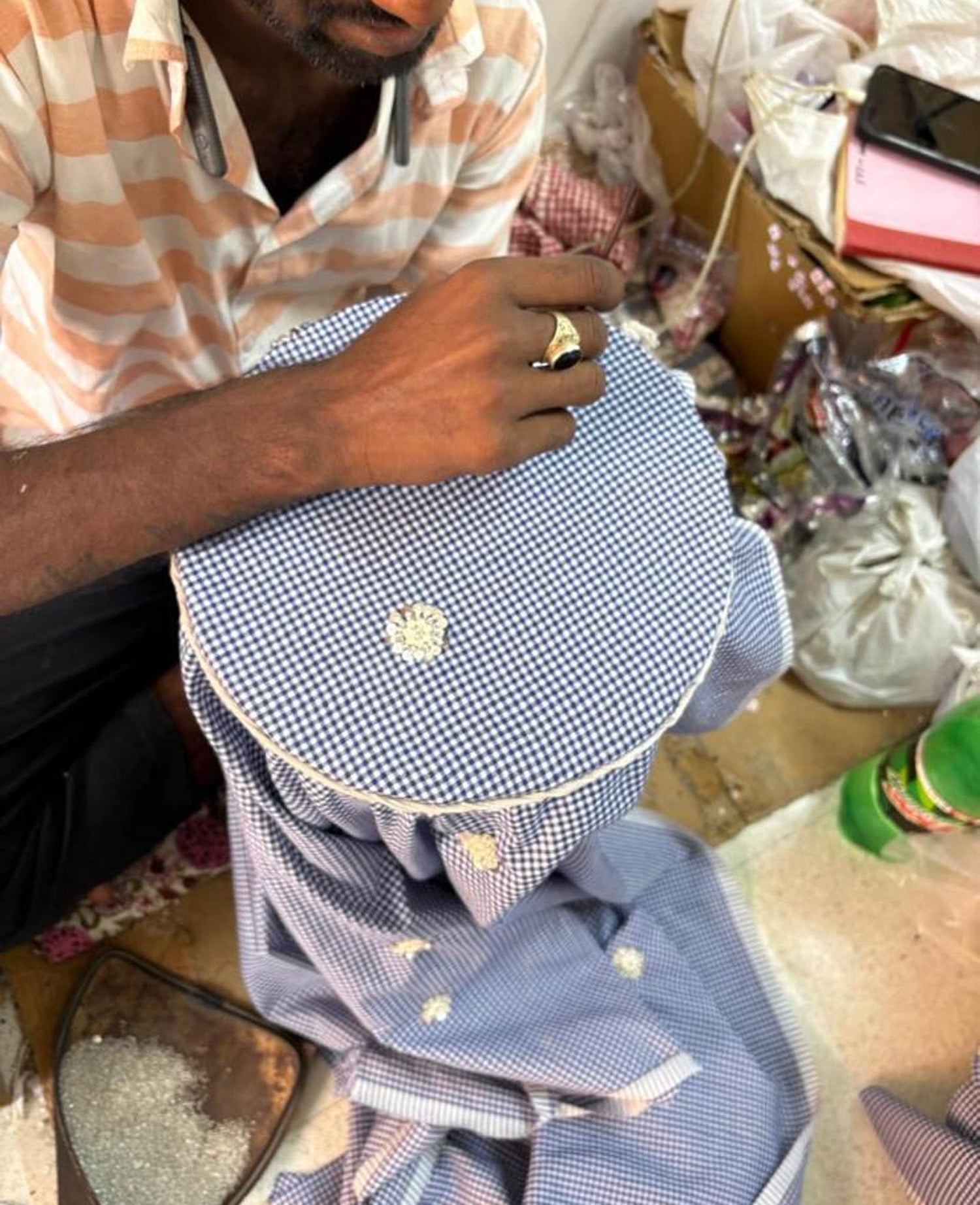 Vanilla Shirt - Blue Checks