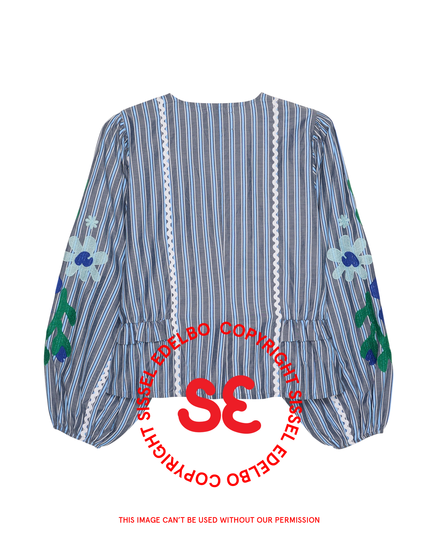 Veda Top - Grey Stripes