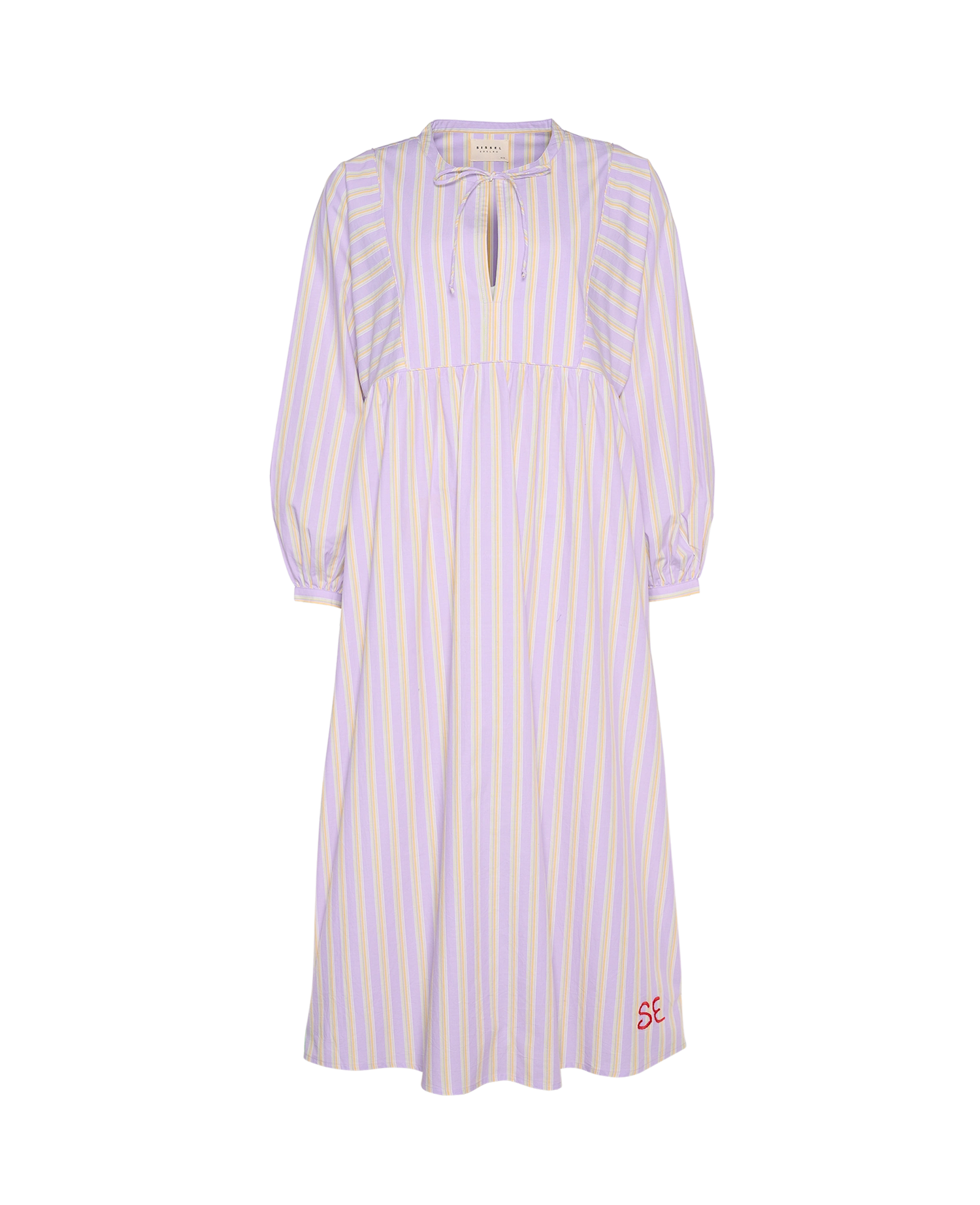 Vera Dress - Lavender Stripes