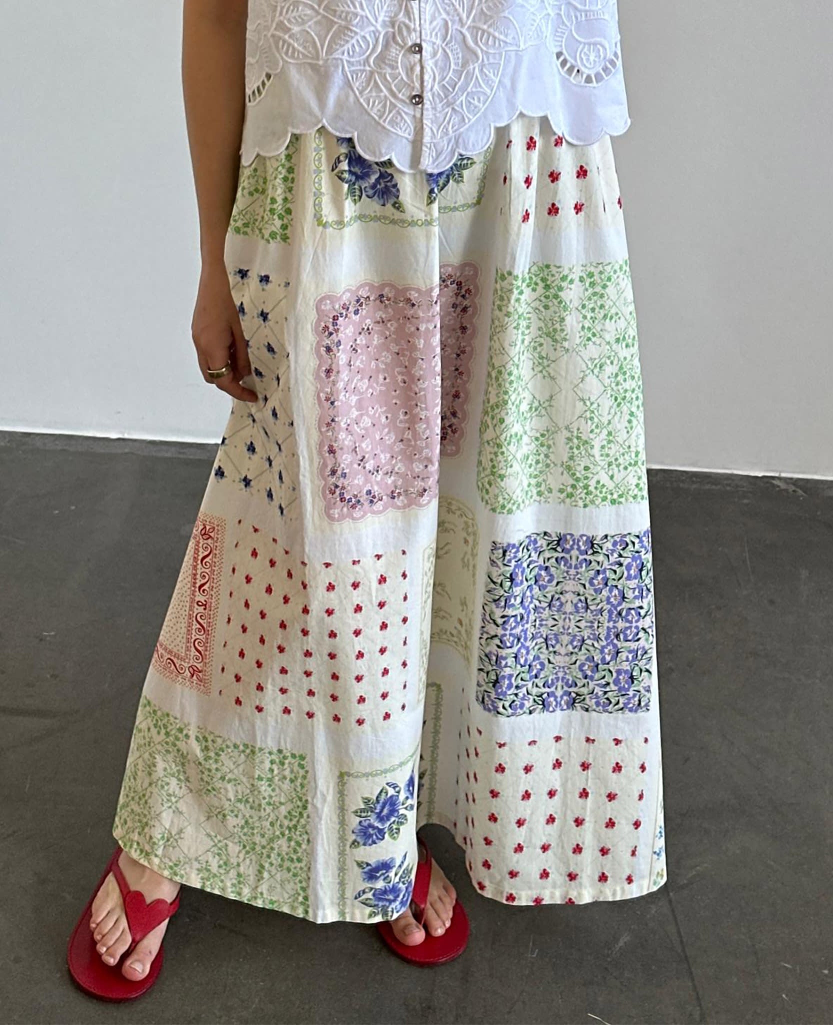 Vinca Skirt - Vintage Napkins – SISSEL EDELBO