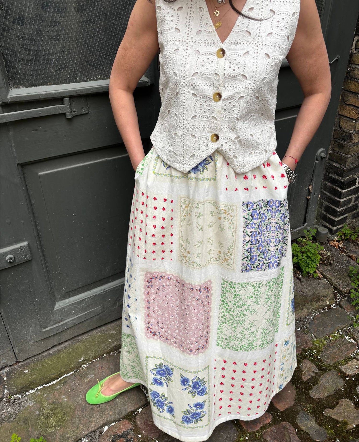 Vinca Skirt - Vintage Napkins