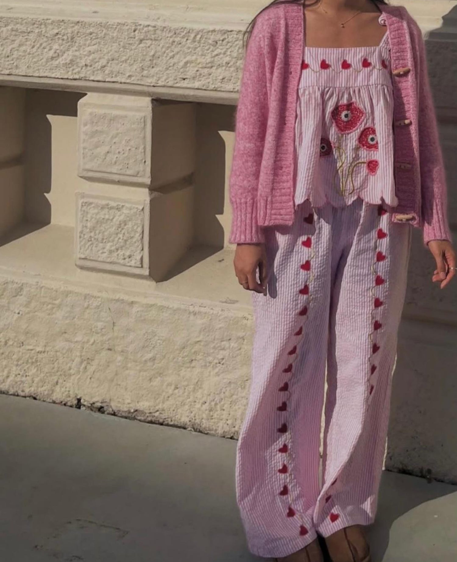 Wenke Top - Pink Stripes