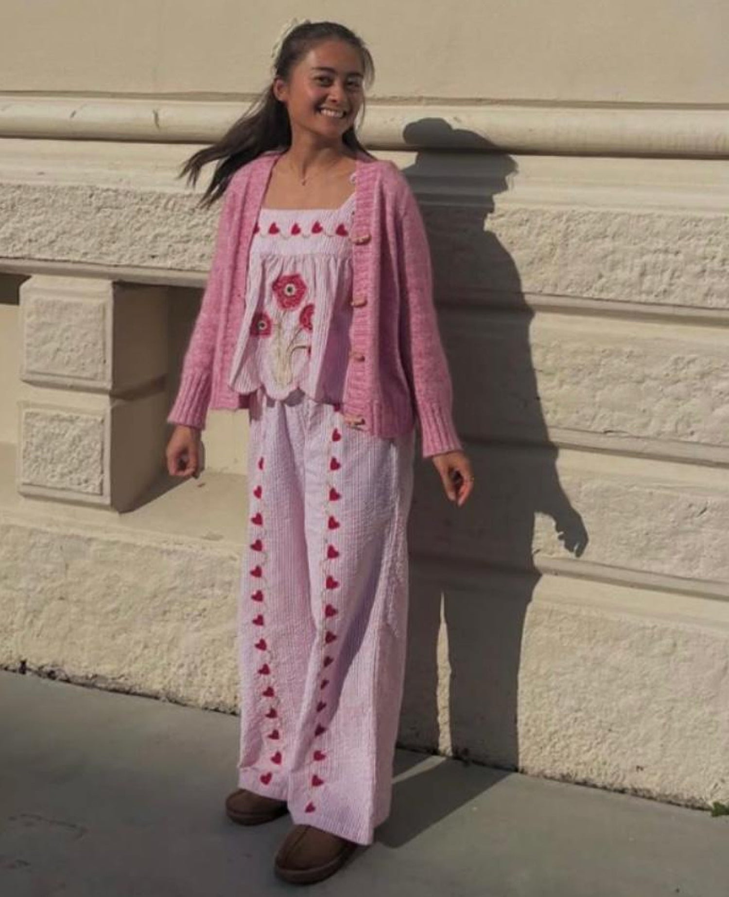Wenke Pants - Pink Stripes