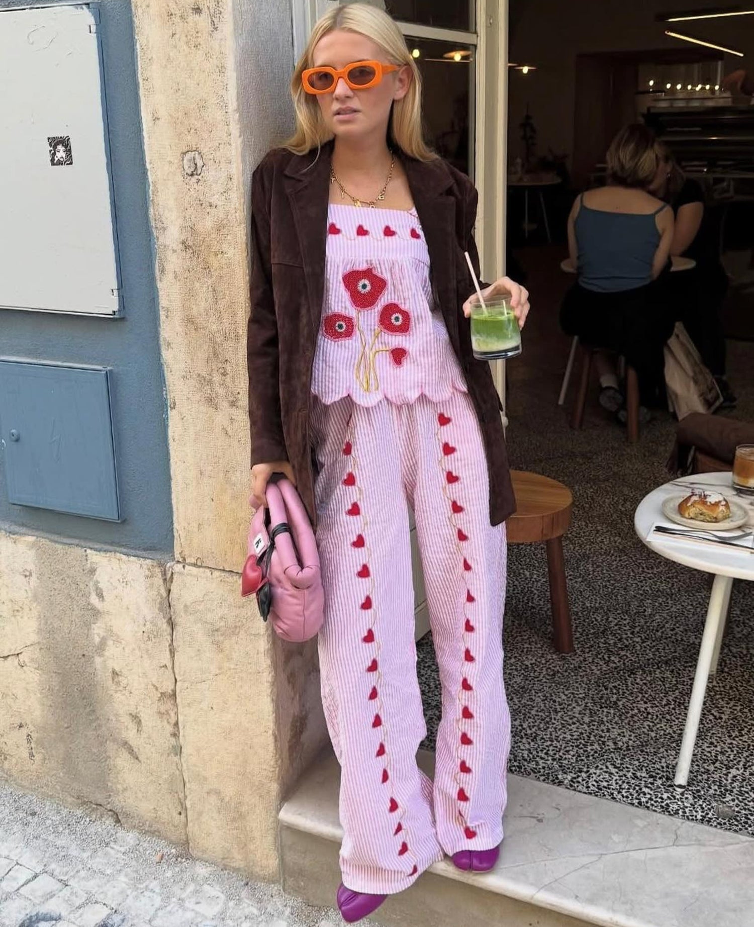 Wenke Pants - Pink Stripes