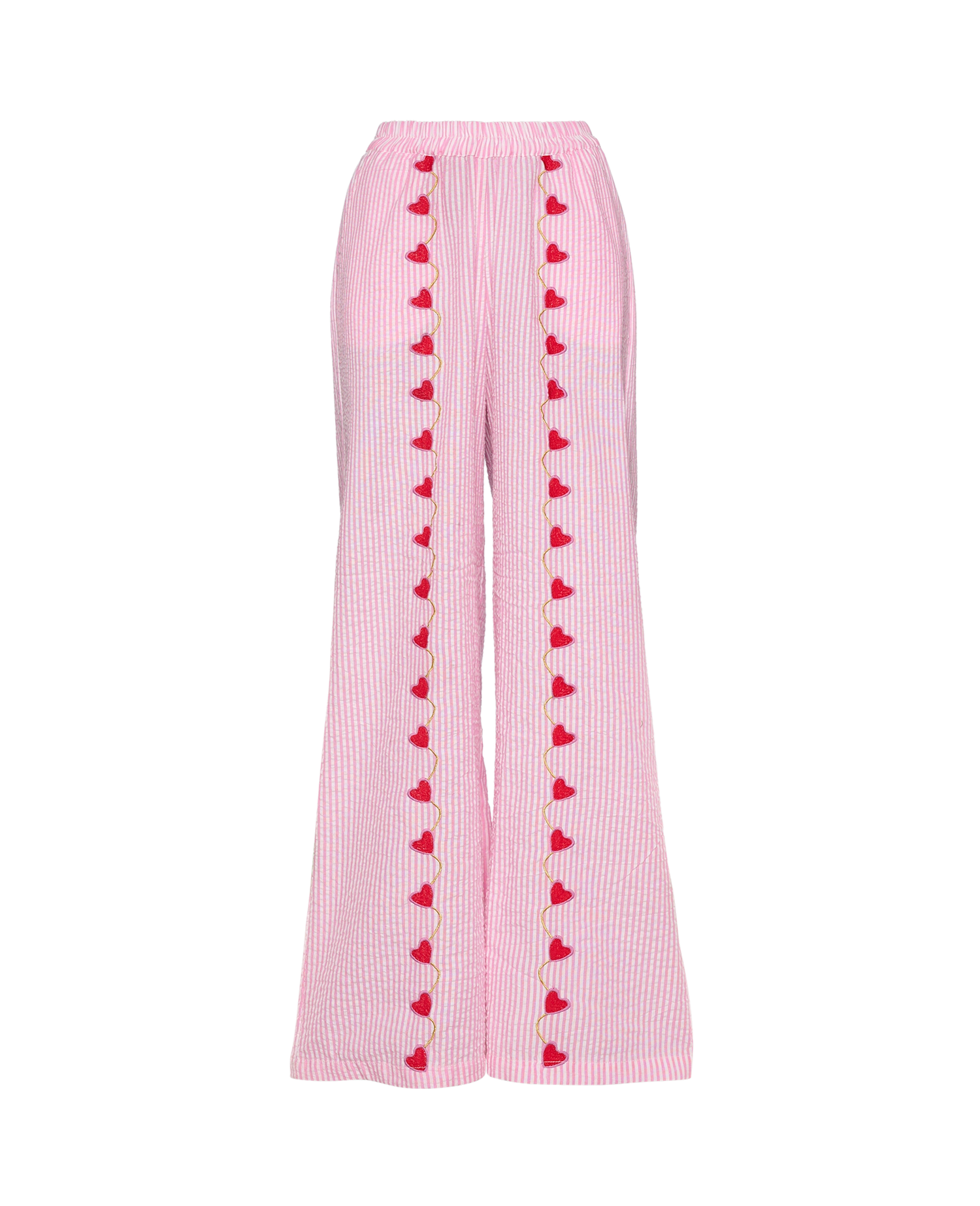 【BAON】Pinjo Side Button String Banding Pants Wenke Pants - Pink Stripes – SISSEL EDELBO