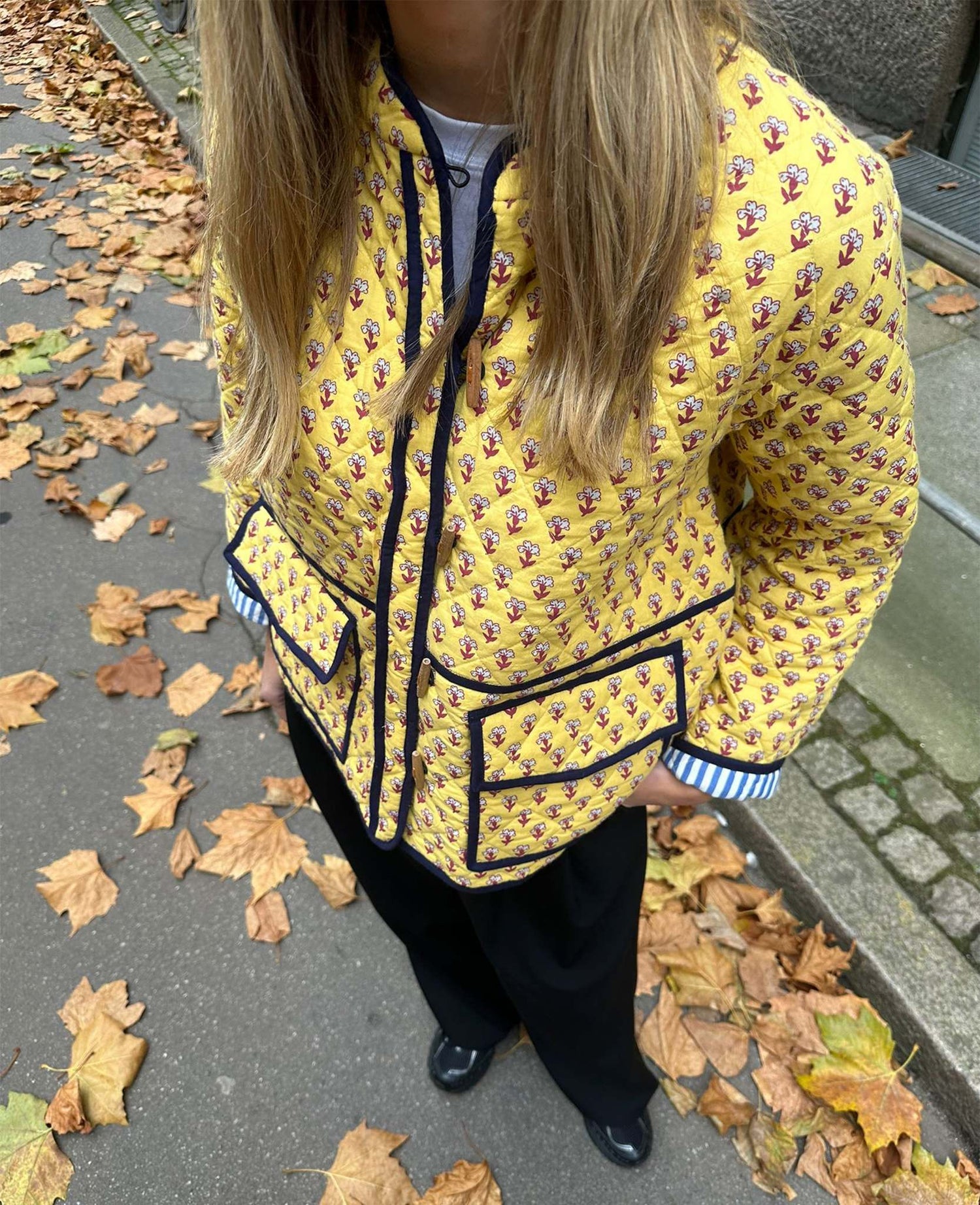 Adriane Jacket - Yellow Flower