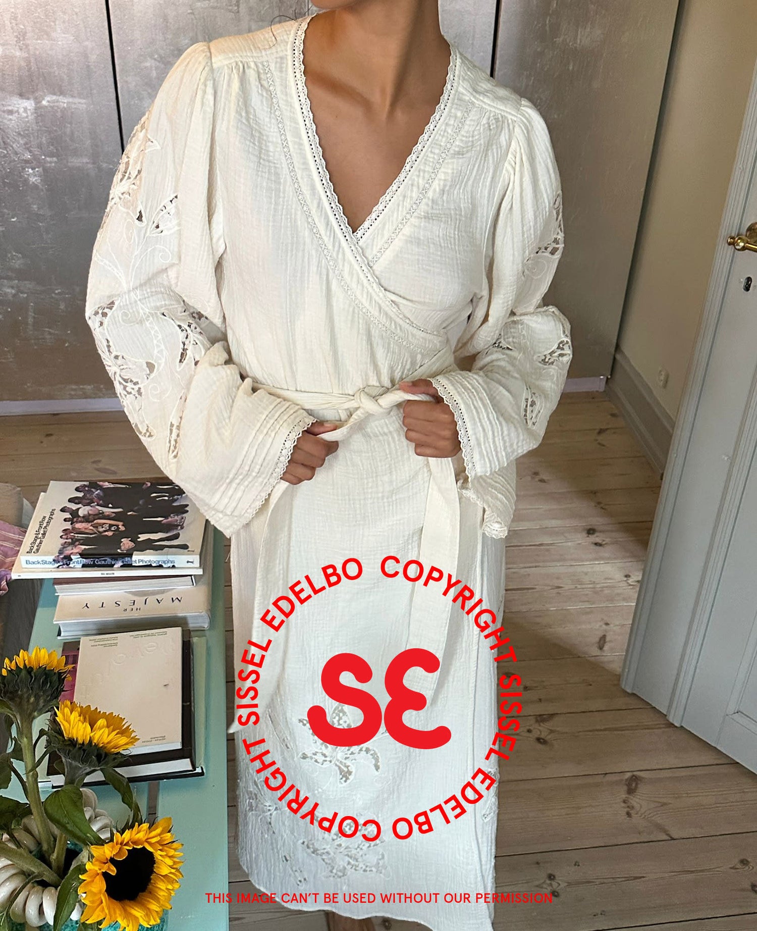 Winfrey Wrap Dress - Off White