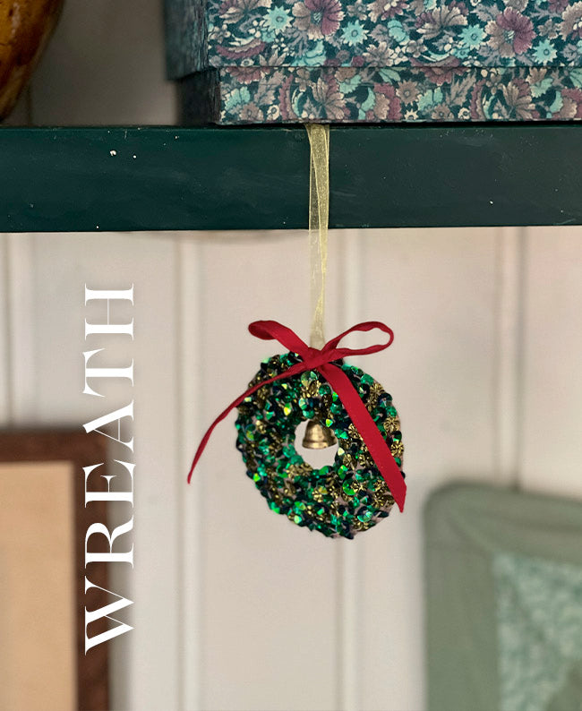 Wreath Kantha Ornament