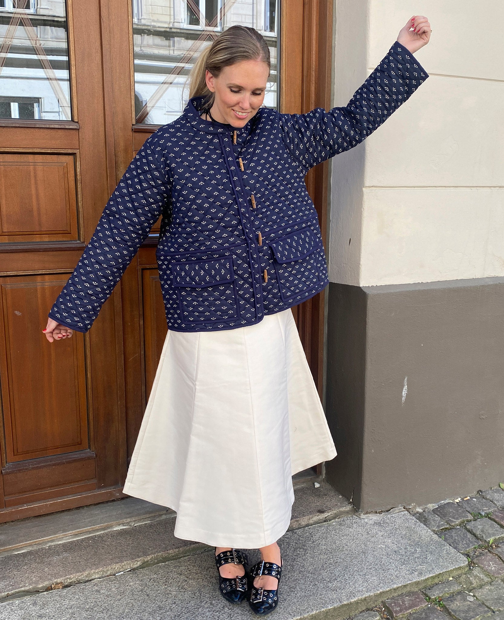 Adriane Jacket - Navy Peacock – SISSEL EDELBO