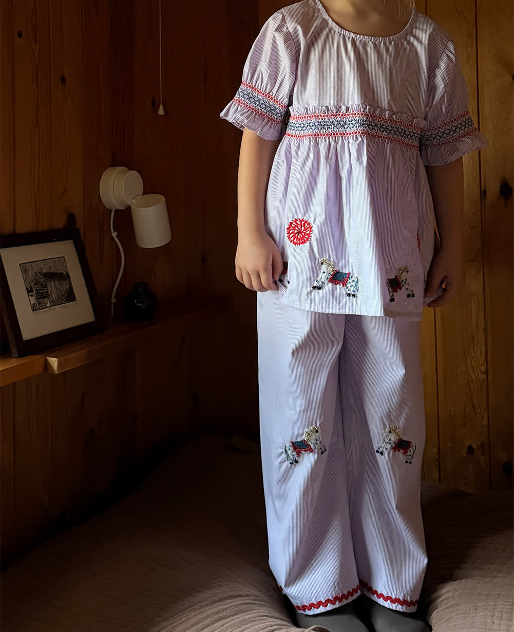 Saxo MINI Pants - Purple Stripes