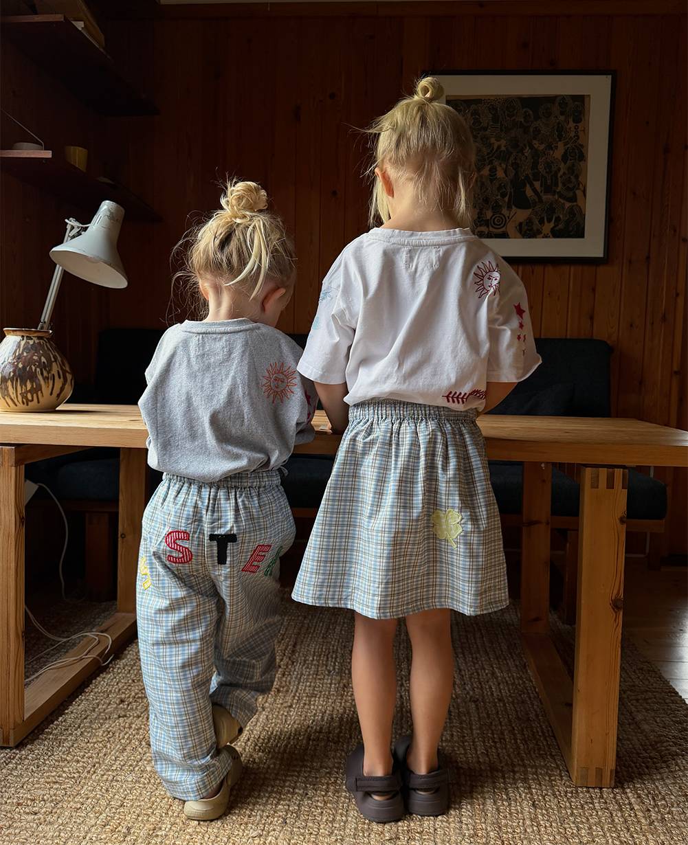 Saxo MINI Pants - Blue Checks
