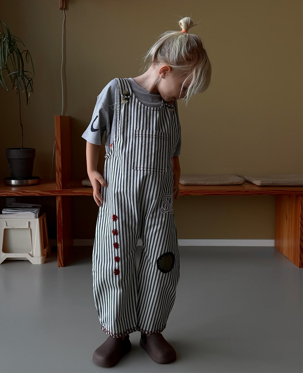 Moxie MINI Overalls - Milk Lad