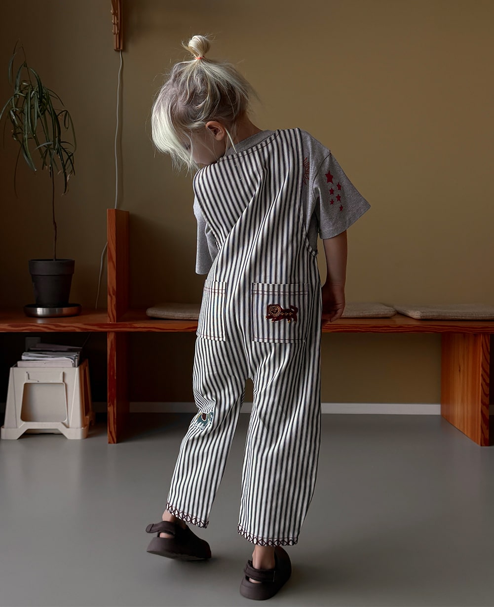 Moxie MINI Overalls - Milk Lad
