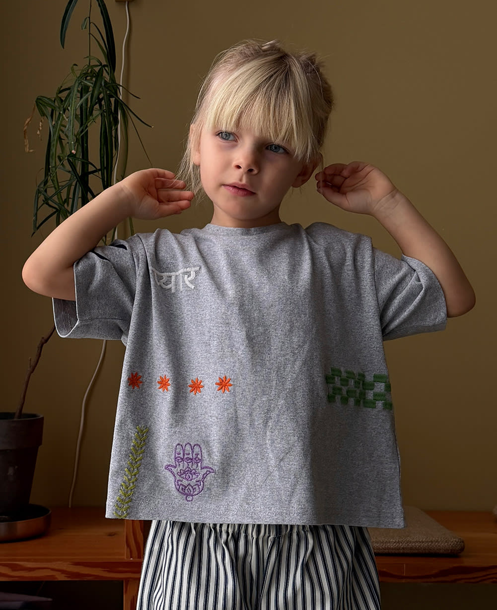Billie MINI T-shirt - Grey Melange