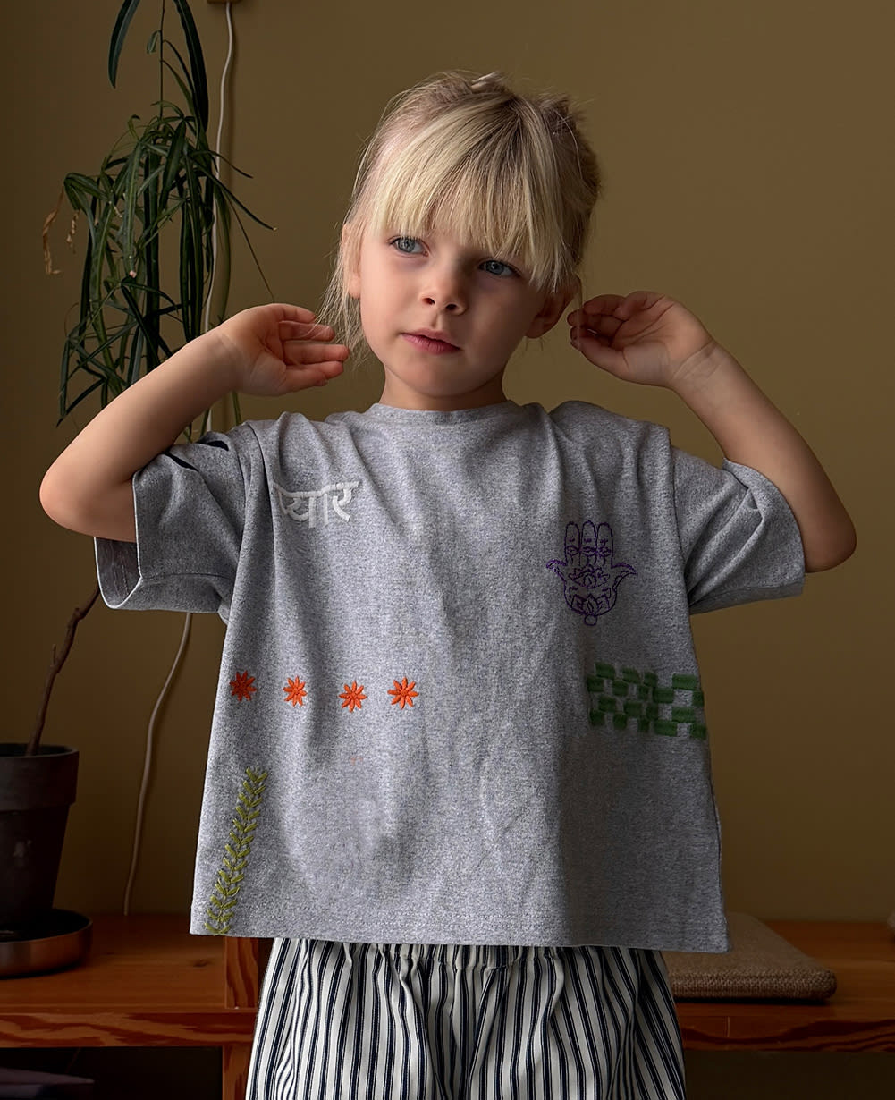 Billie MINI T-Shirt - Grey Melange – SISSEL EDELBO