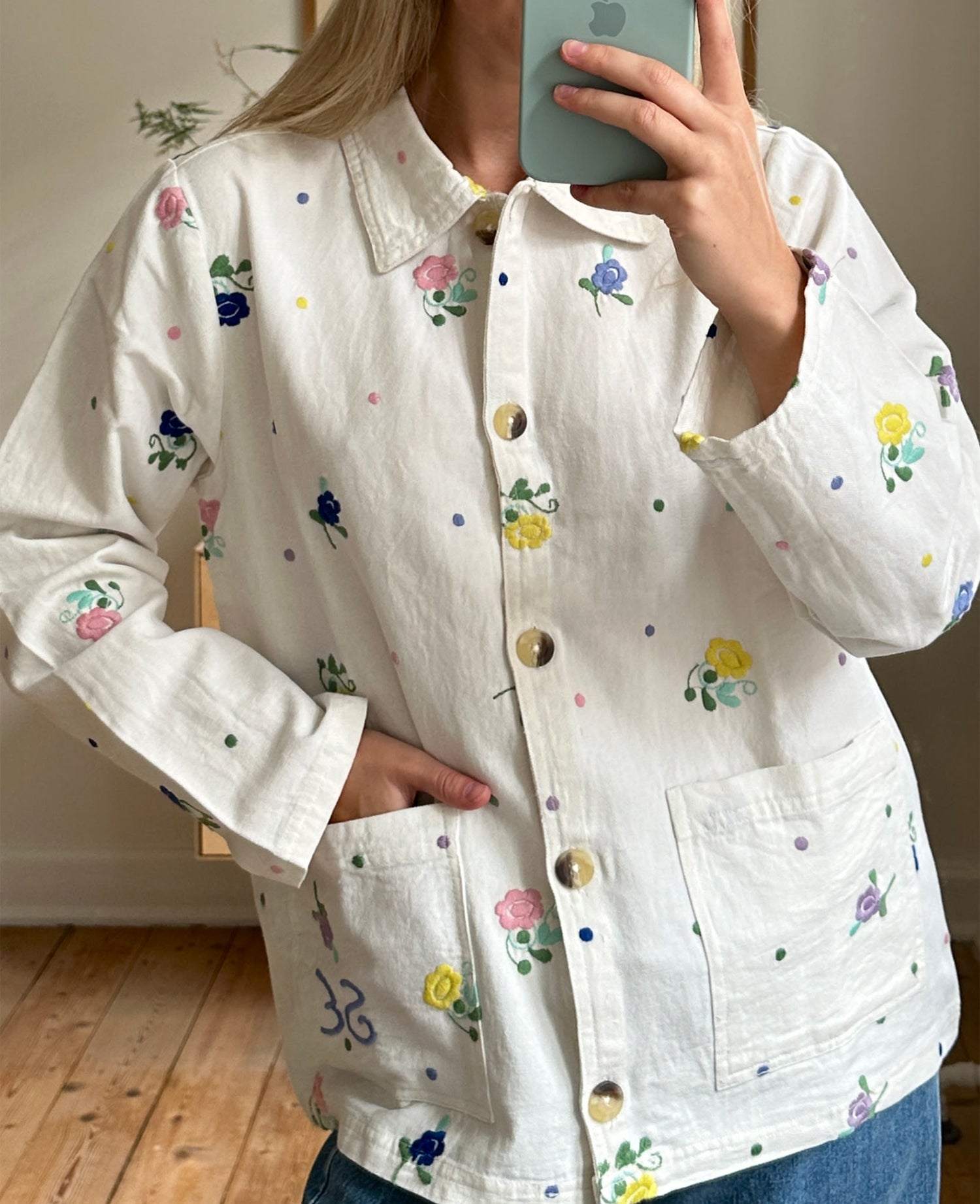 My Jacket - White Flower
