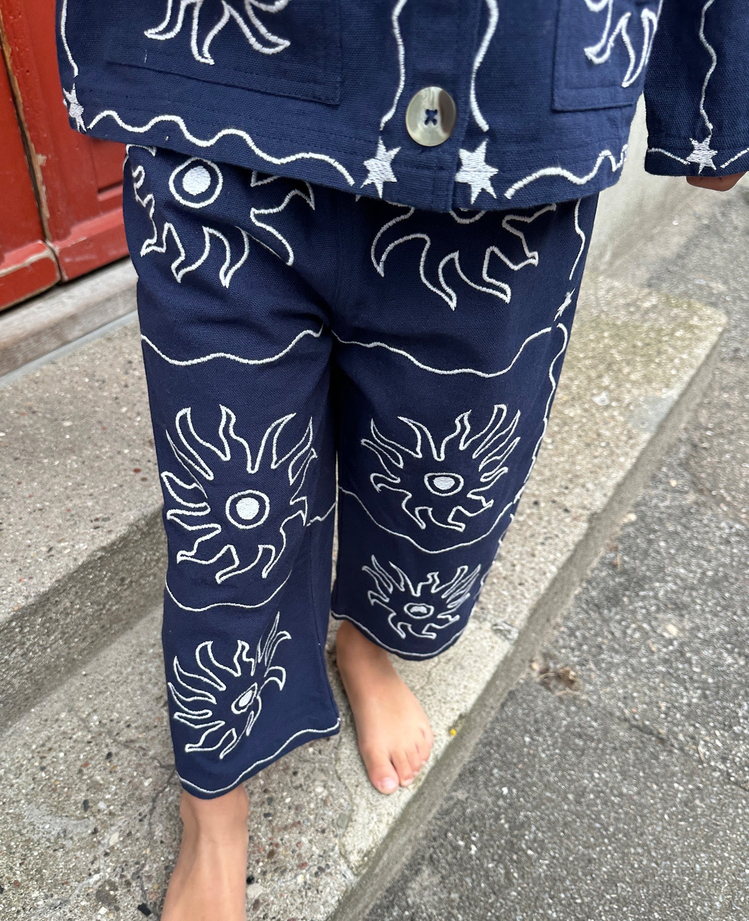 Oda MINI Pants - Navy Sun