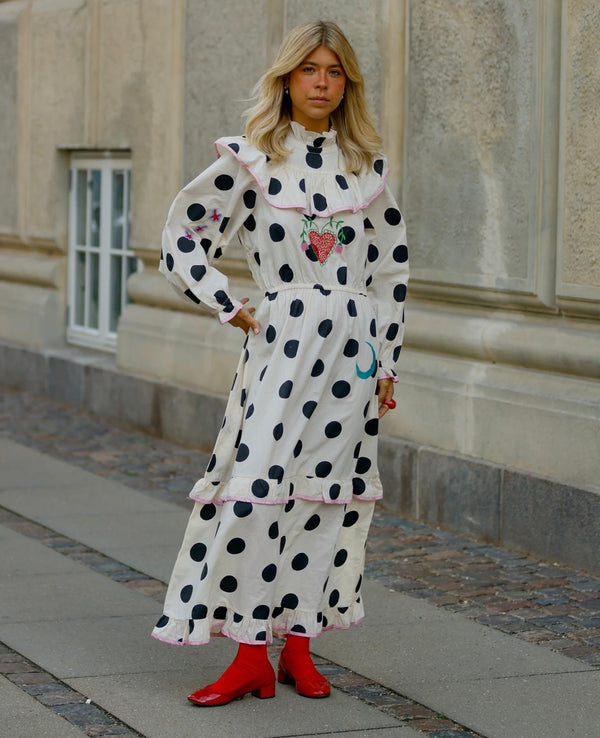 Diana Dress - Black Dot