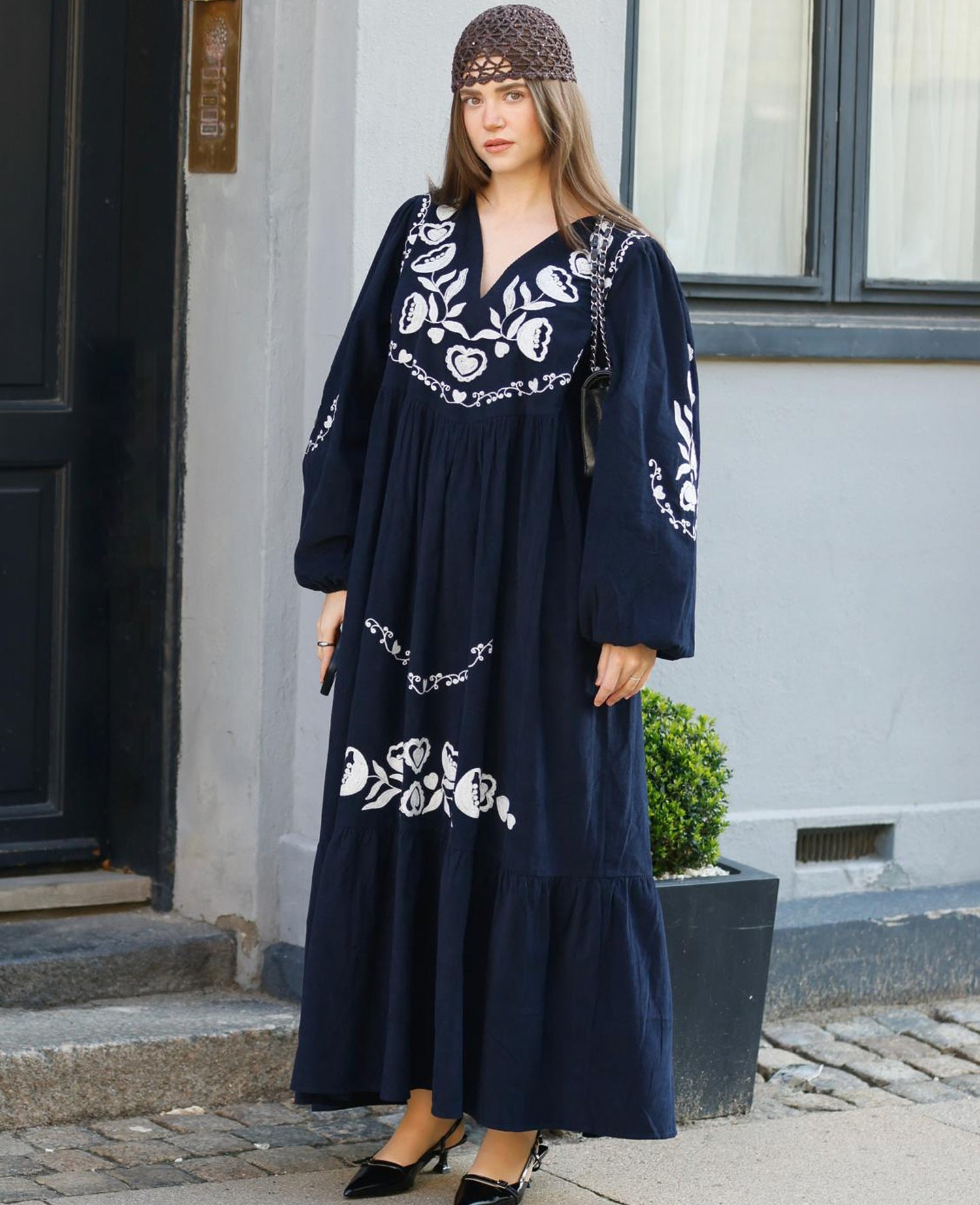 Kamma Dress - Navy