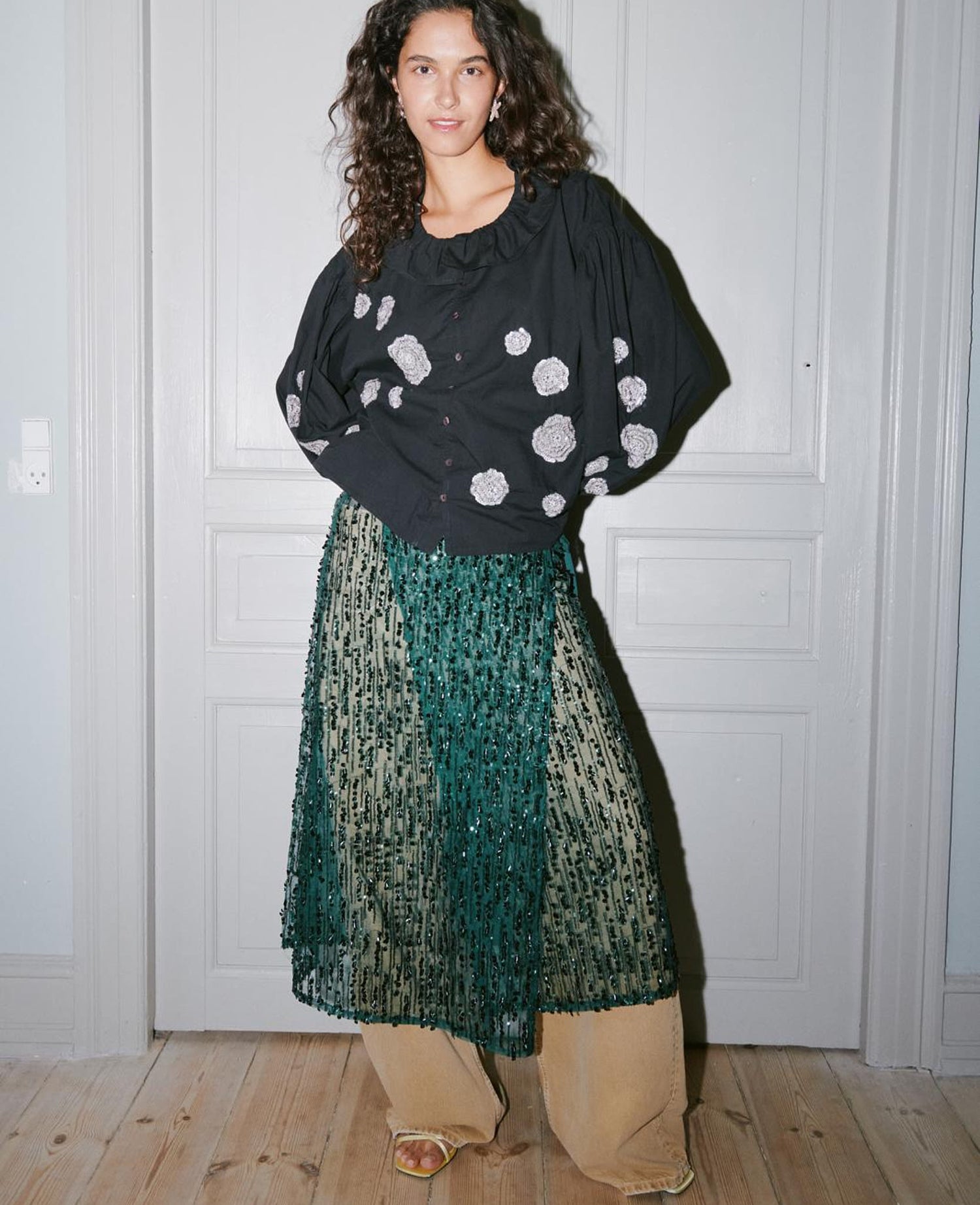 Betsy Wrap Skirt - Dark Green