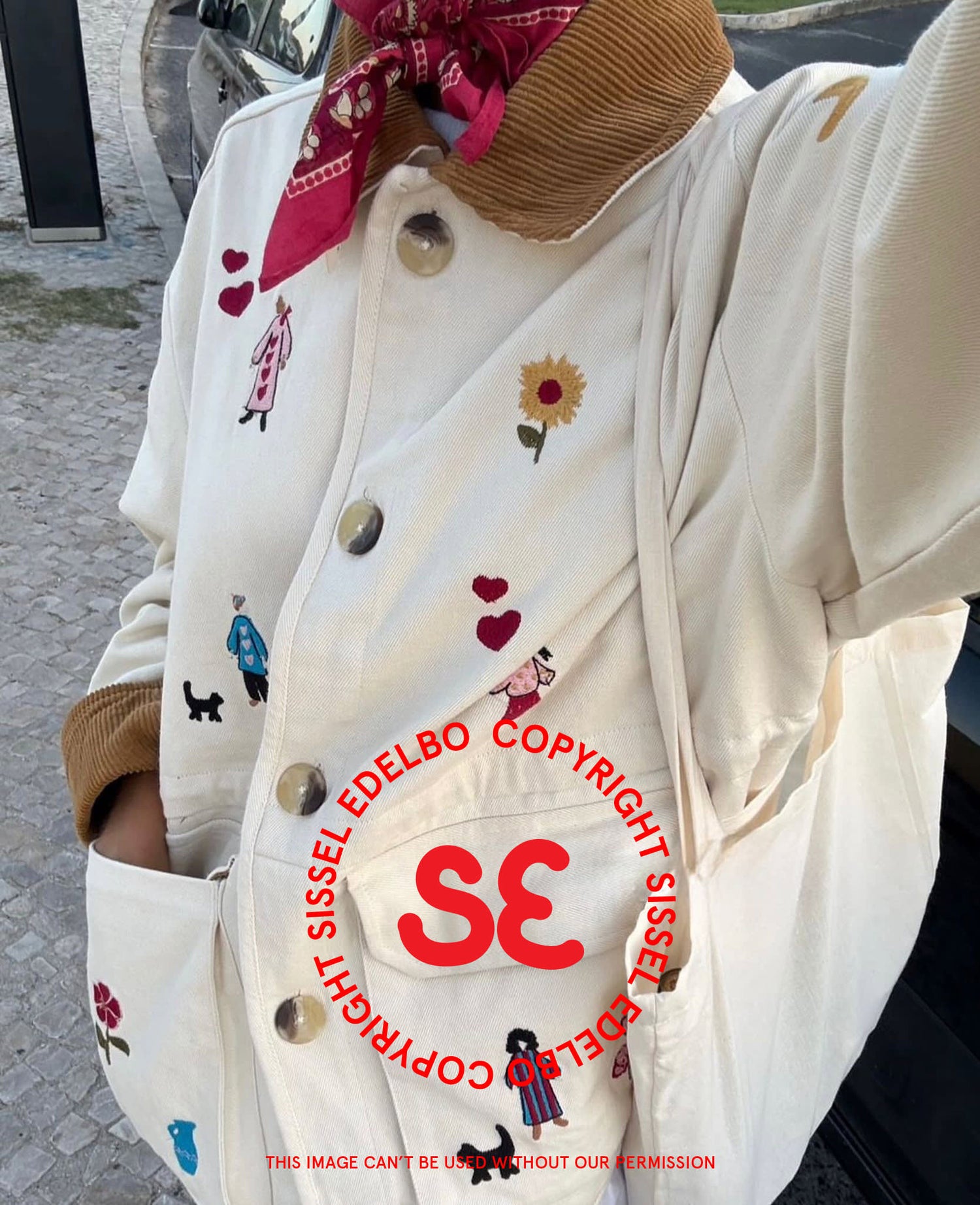 Cara Jacket - White Swan